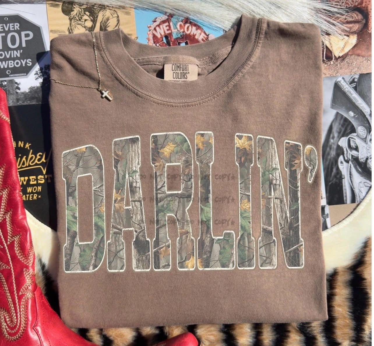 Darlin Camo TextT-Shirt