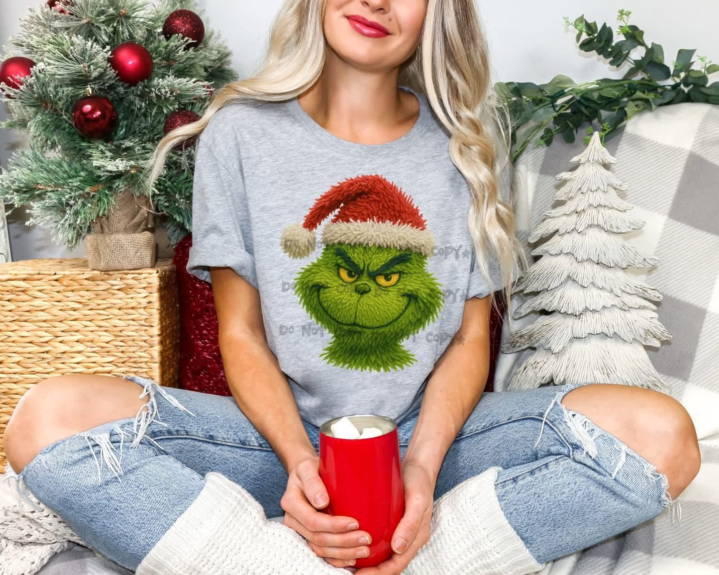 Faux Yarn Green DudeT-Shirt