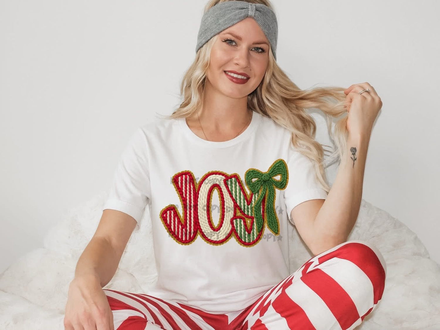 Faux Yarn JoyT-Shirt