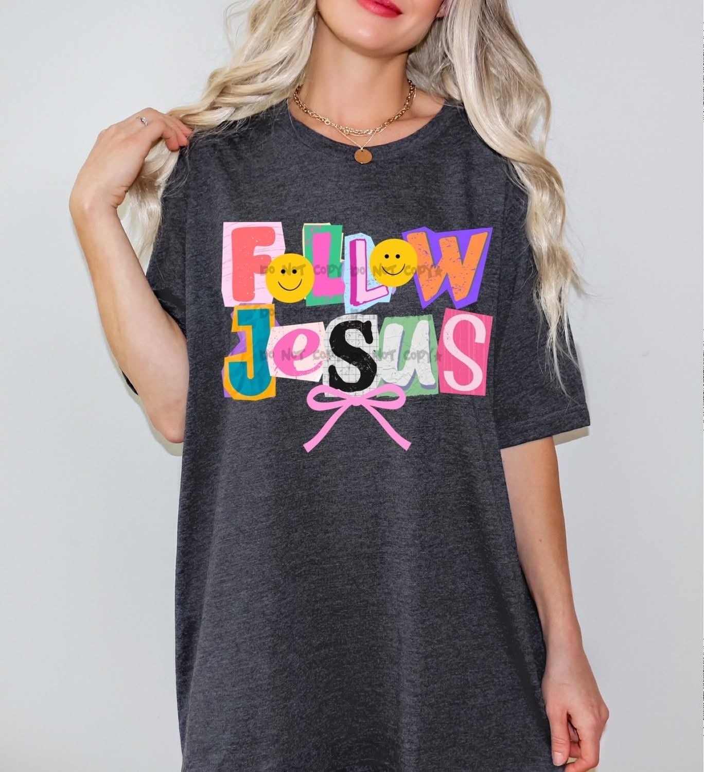 Follow Jesus SmileyT-Shirt