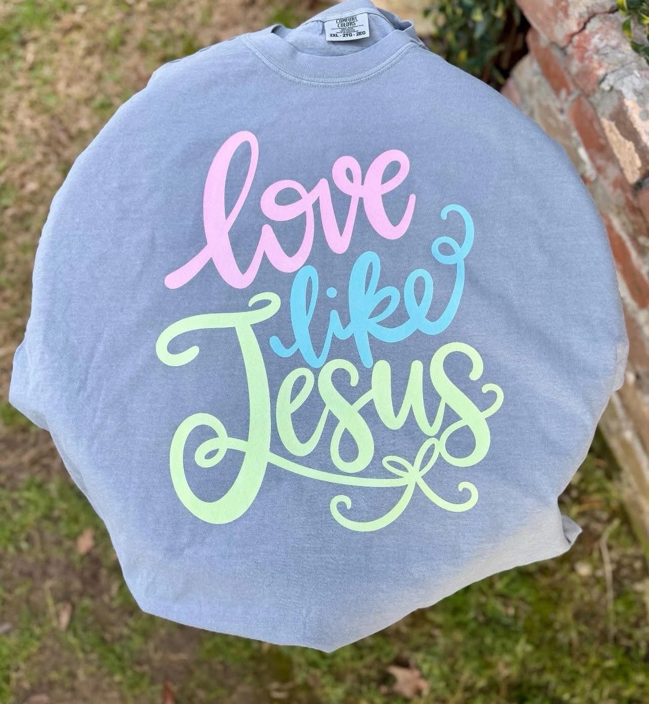 Love Like Jesus Pastel ScriptT-Shirt