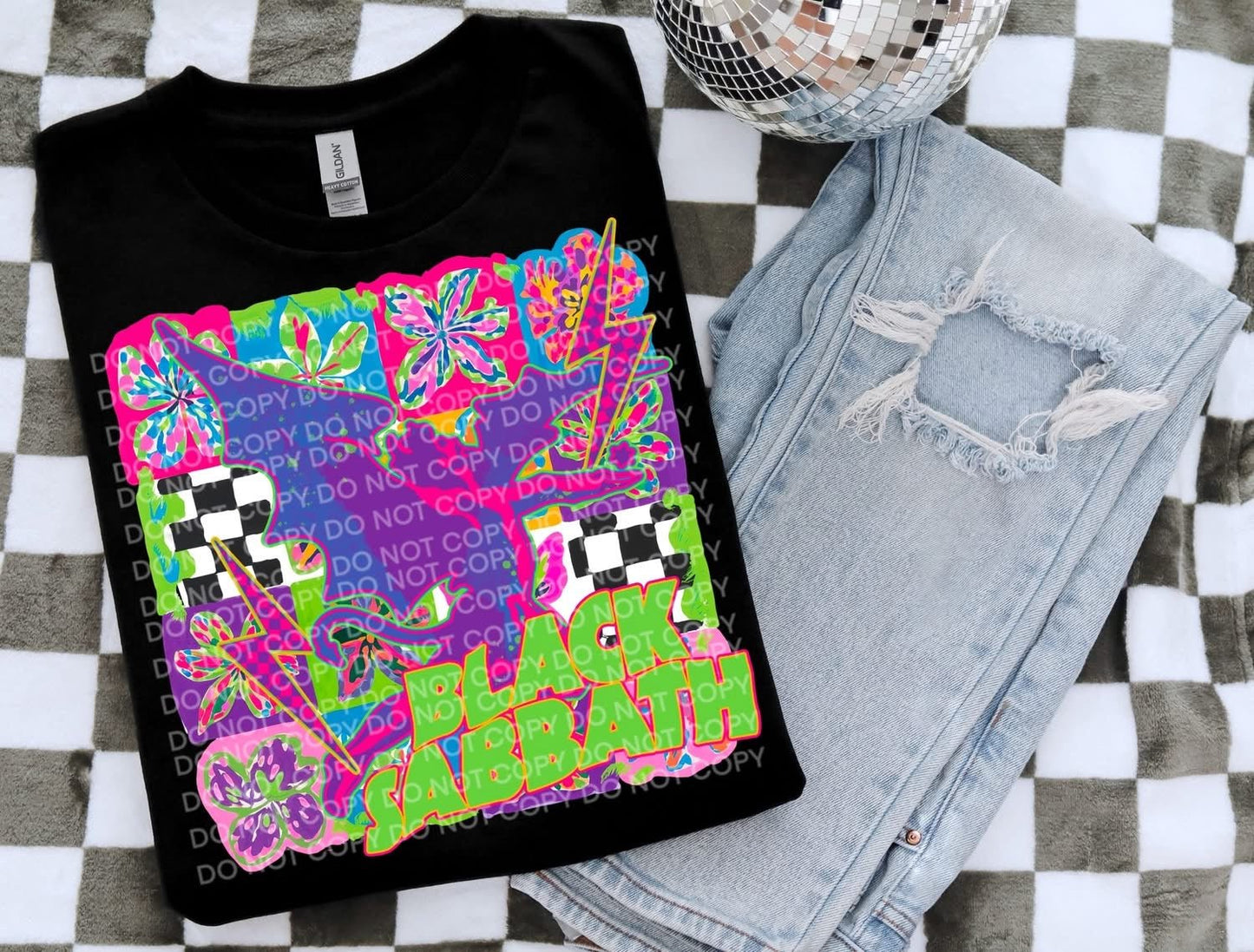 Custom Neon Band T-Shirt: Unique creations and designs for music loversT-Shirt