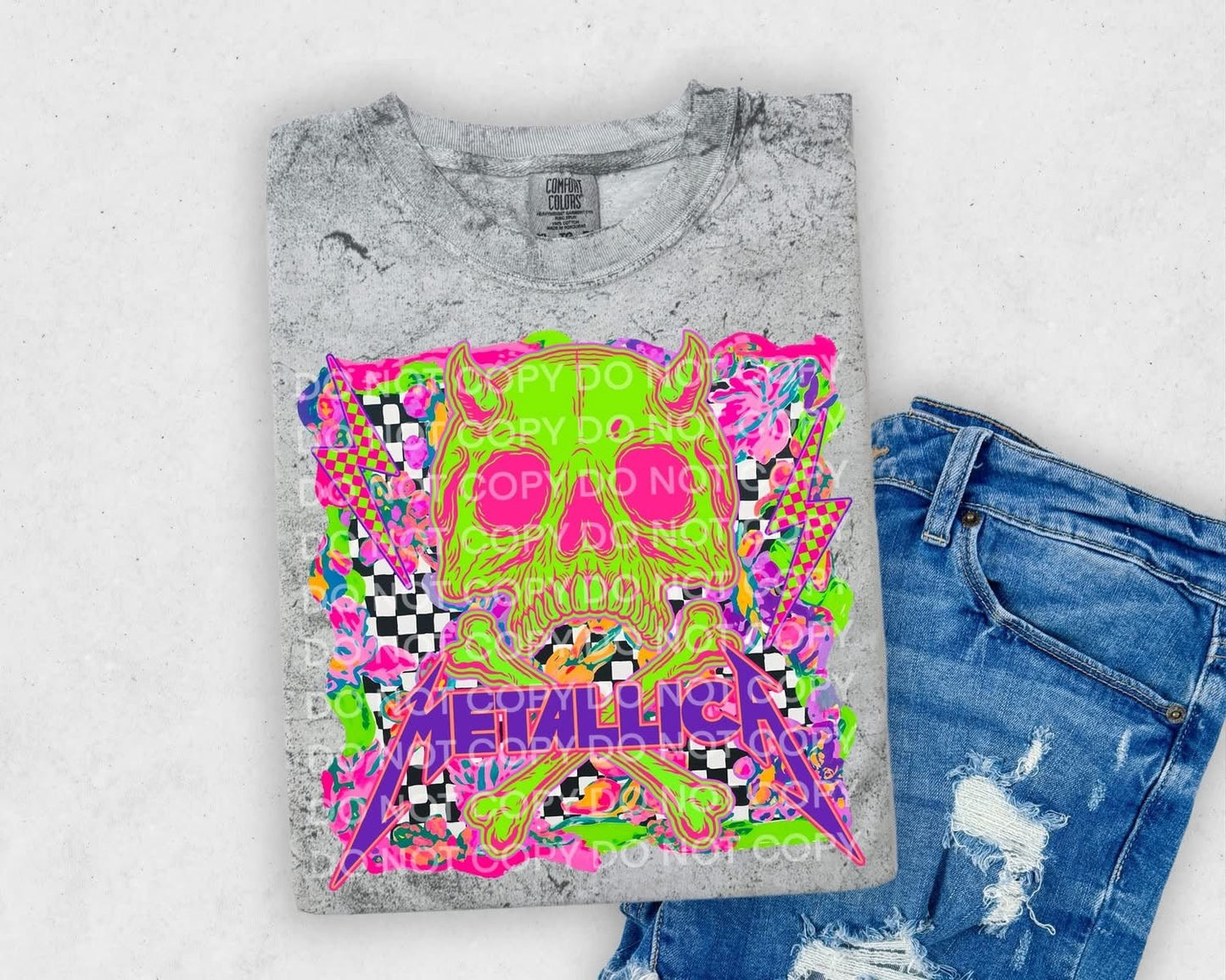 Custom Neon Band T-Shirt: Unique creations and designs for music loversT-Shirt