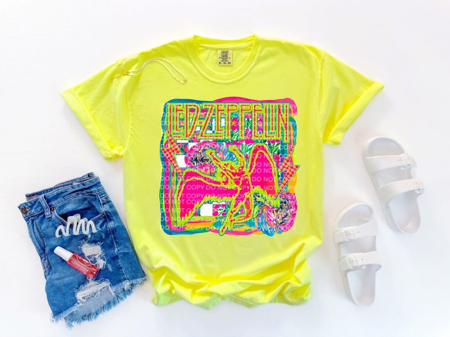 Custom Neon Band T-Shirt: Unique creations and designs for music loversT-Shirt