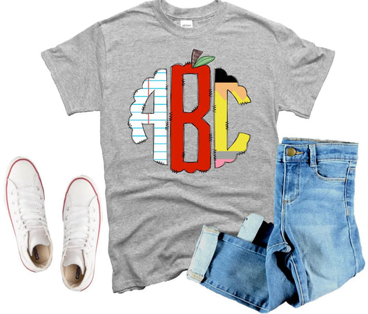 Back to school Monogram - Custom Creations by Lacey