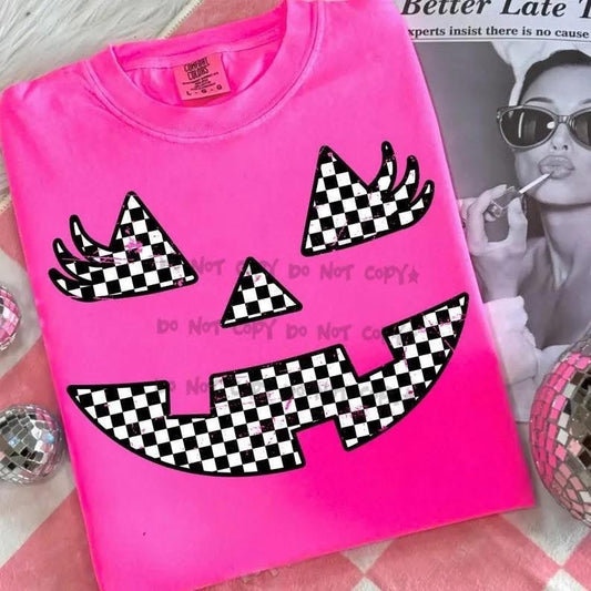 Checkard Jack - O - LanternT-Shirt