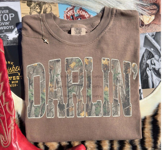 Darlin Camo TextT-Shirt