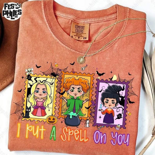 Hocus Pocus Inspired Halloween Tee – I Put a Spell on You Shirt - Custom Creations by Lacey