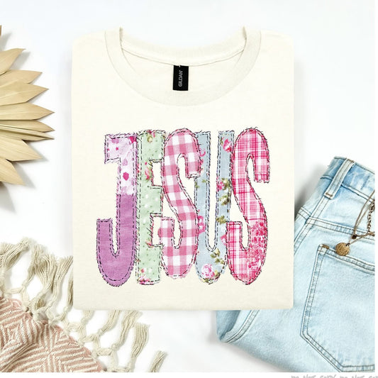 Jesus patchworkT-Shirt