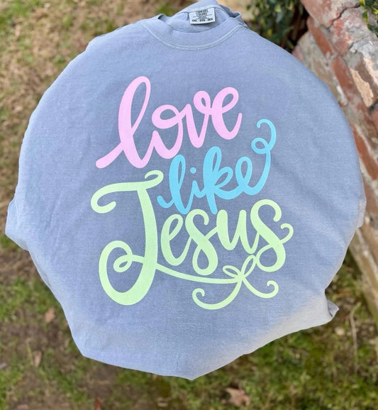 Love Like Jesus Pastel ScriptT-Shirt