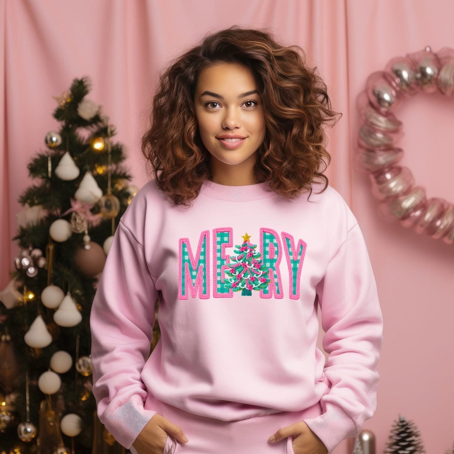 Merry Pink and GreenT-Shirt