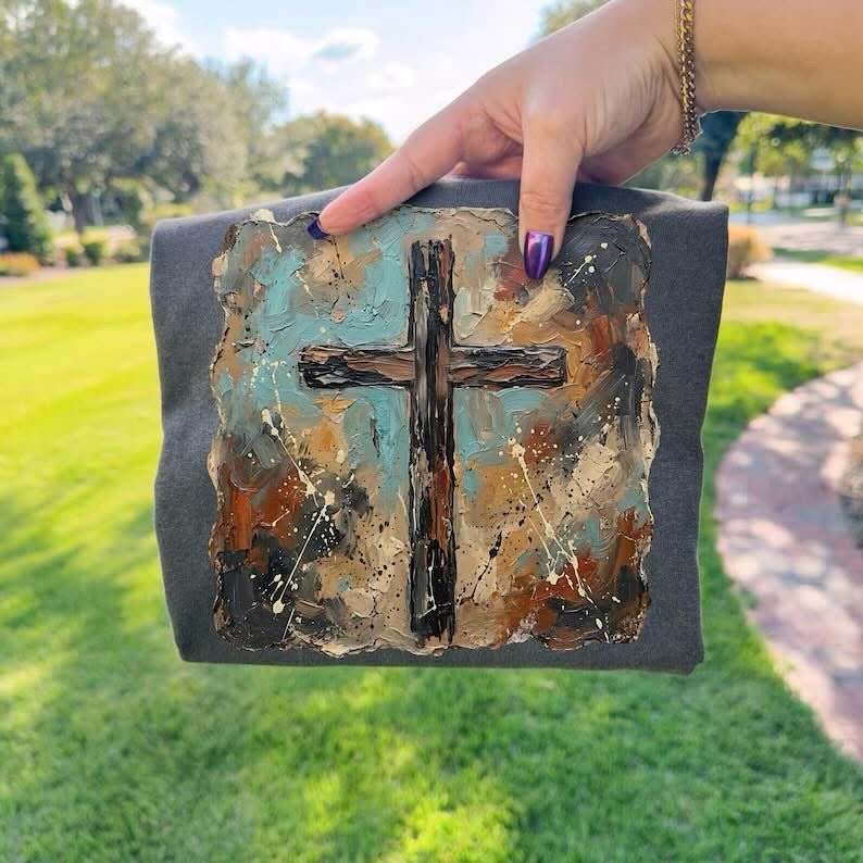 Painted CrossT-Shirt