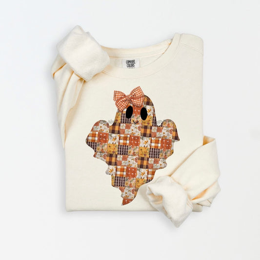 Patchwork Ghost with BowT-Shirt