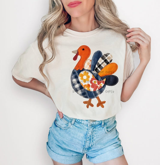 Patchwork TurkeyT-Shirt