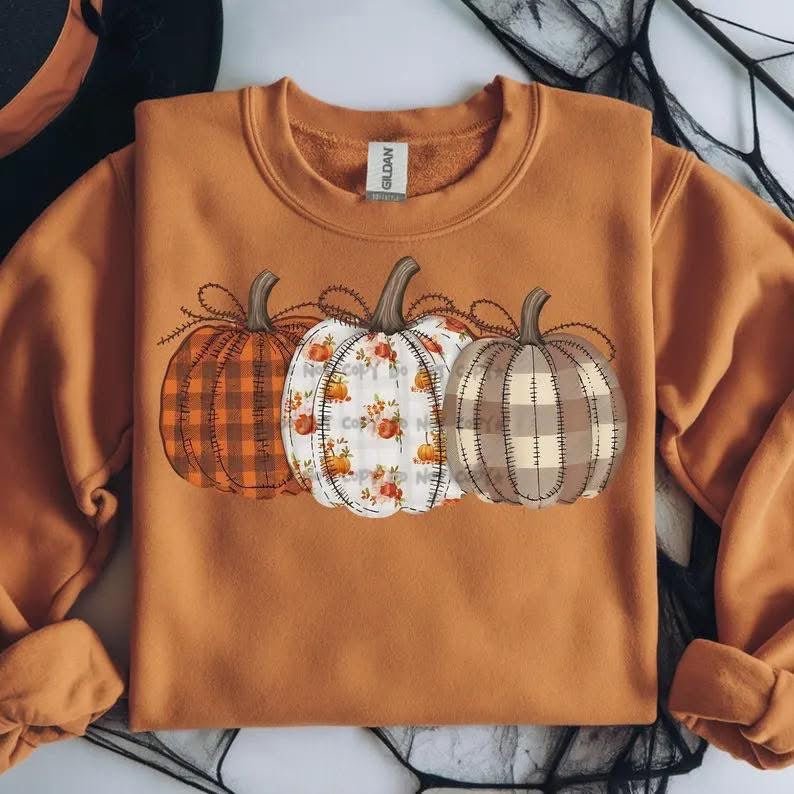 Patterned PumpkinSweatshirt