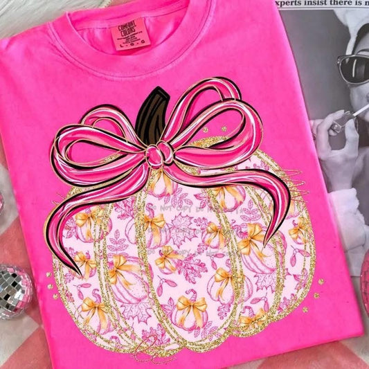 Pink Pumpkin with BowT-Shirt