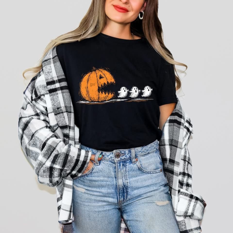 Pumpkin and Ghost Pac - ManT-Shirt