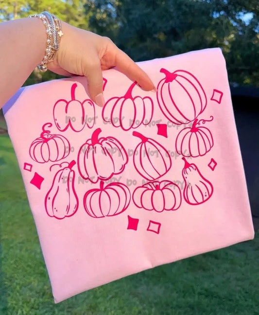 Pumpkin Pink OutlineT-Shirt