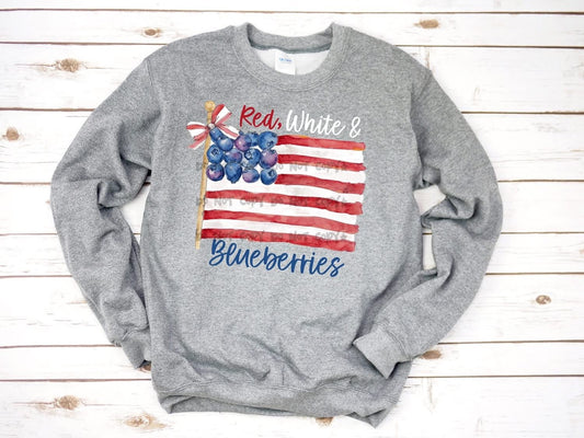 Red White and Blueberries FlagT-Shirt